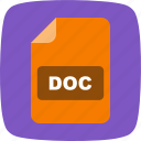 doc, file, format