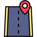 pin, road, route