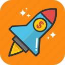 missile, rocket, spacecraft, spaceship, startup