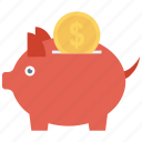 budget, piggy bank, savings icon