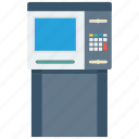 atm, bank, money, paper money icon