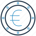 euro, coin, currency