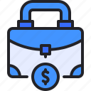 briefcase, money, finance, portfolio, suitcase