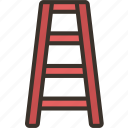 ladder, stepladder, climb, high, tool