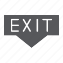 arrow, doorway, emergency, escaoe, evacuation, exit