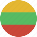 circle, lithuania, flag