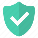 green, ok, security, shield, valid