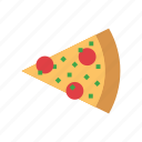 bakery, cheese, food, italian, pizza, sausage, slice