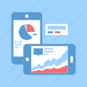 analytics, chart, dashboard, graph, mobile, phone, statistics