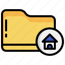 house, home, folder, file