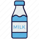 bottle, drink, food, label, milk