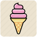 cold, cone, dessert, food, ice cone, ice cream