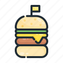 burger, fastfood, food, hamburger, meal