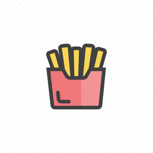 French, fries, package, potato icon - Download on Iconfinder