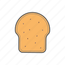 bread, sandwich, slice, toast