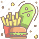 discount, promotion, offer, food, burger, fries, chips