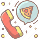 phone, order, pizza, call, food, restaurant