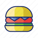 burger, cheeseburger, hamburger