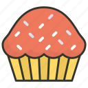 bakery food, cupcake, dessert, fairy cake, muffin