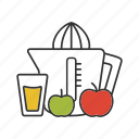 apple, drink, fresh, fruit, juice, juicer, juicing machine