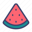 food, dish, watermelon, fruit