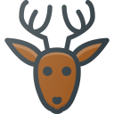 animal, christmas, deer, rudolf