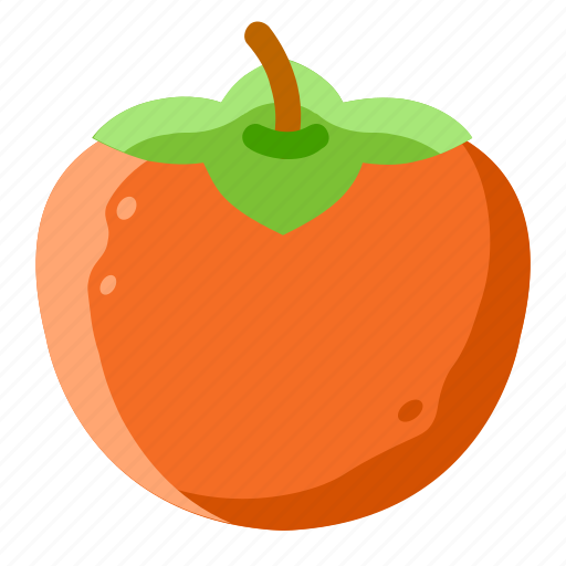 Fresh, fruit, healthy, persimmon, sweet, vegan, vitamin icon - Download on Iconfinder