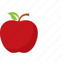 apple, red, fruit