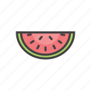 cool, fresh, summer, watermelone, fruit