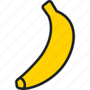 banana, fruit, food, healthy, snack