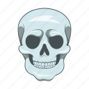 cartoon, danger, dead, death, sign, skeleton, skull