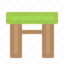 chair, furniture, interior, stool