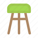 chair, furniture, interior, stool