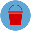 garden, gardening, water, buckets, shove, water bucket