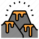 disaster, global, lava, mountain, warming
