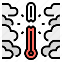 atmosphere, global, overheat, thermometer, warming