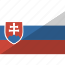 country, flag, nation, slovakia