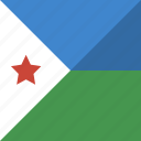 country, djibouti, flag, nation