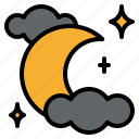 cloud, halloween, moon, night