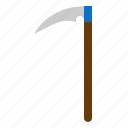 blade, scythe, spooky, terror, weapon