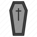 death, halloween, scary, coffin