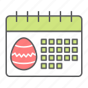 easter, calendar, holiday, egg, celebration, date, happy