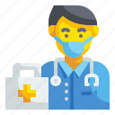 medical, doctor, mask, profession, occupation, hospital, male