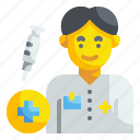 nurse, man, profession, assistance, medical, occupation, syringe