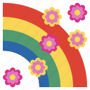 rainbow, cultures, weather, hippies, flower