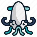 animal, fish, octopus, restaurant, sea, seafood, squid