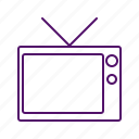 display, monitor, screen, television, tv, tv icon