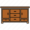 cabinet, drawer, furniture, interior