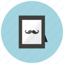 decoration, frame, home, picture, hipster, moustache