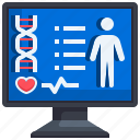 computer, heartbeat, hospital, medical, monitor, result, scanner